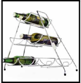 Trueliving_SIX BOTTLE RACK_Silver_Steel